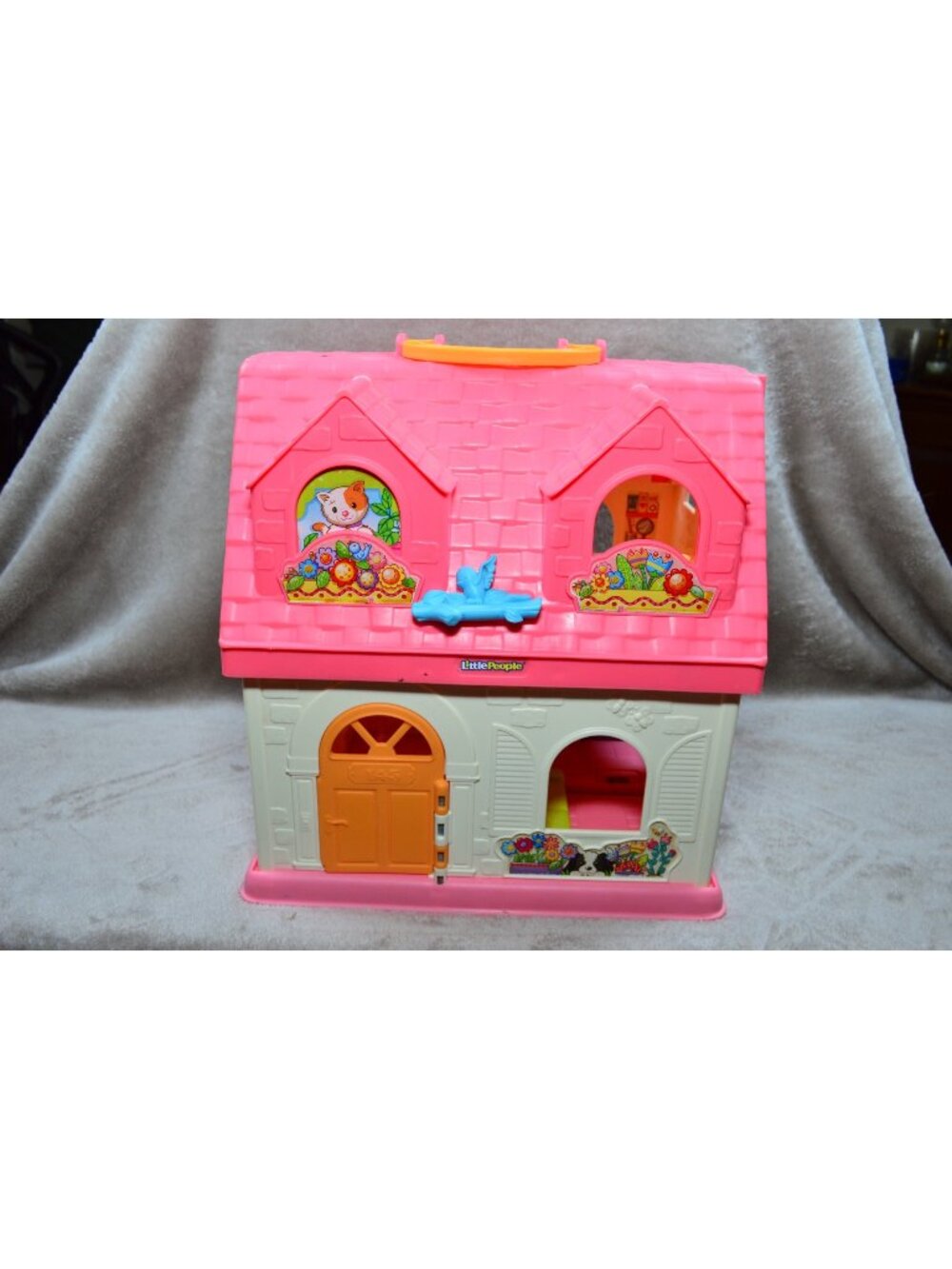 Fisher Price Little People Surprise Sounds Dollhouse Pink Nostalgic Toddler Baby